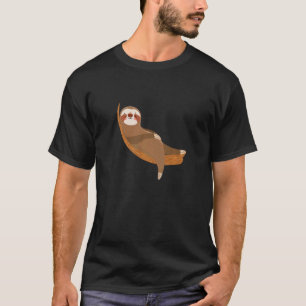 Süßes Faultier entspannt sich auf einem Baumzweig T-Shirt