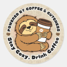 Süßes Faultier Kaffeeliebhaber Umarmung Design