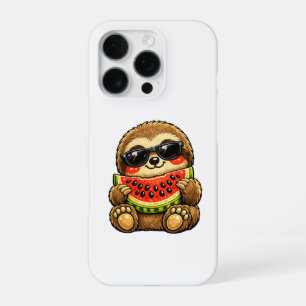 Süßes Faultier mit Wassermelone iPhone 16 Pro Hülle