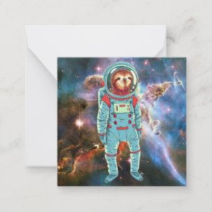 Süßes Faultier Mitteilungskarte