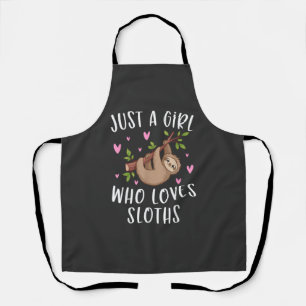 Süßes Faultier-Shirt für Mädchen, nur ein Mädchen, Schürze