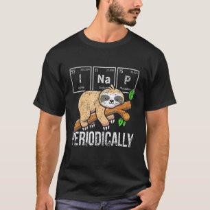 Süßes Faultier Tier Periodensystem Wissenschaft Ch T-Shirt