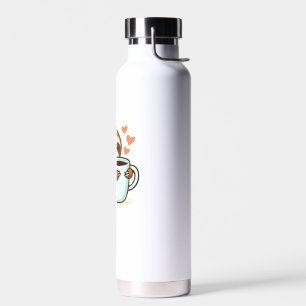 Süßes Faultier umarmt große Kaffeetasse Premium T- Trinkflasche