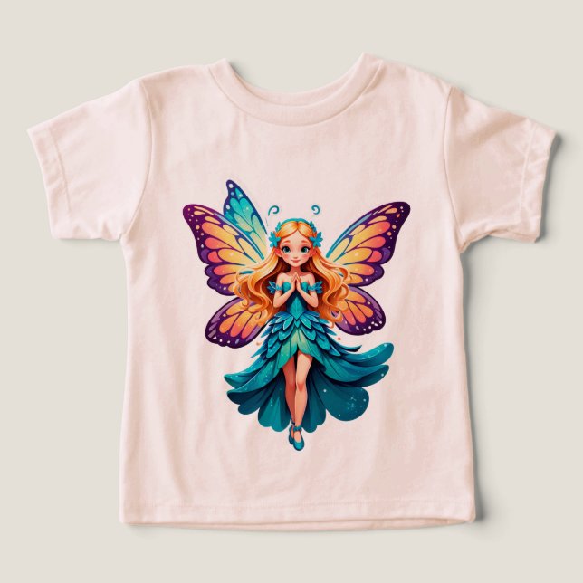 ⭐ Süßes Feenmädchen mit Schmetterlingsflügeln 🦋 (Design Vorderseite)