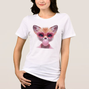Süßes Fennec-Fuchs-Bubblegum-T-Shirt Tri-Blend Shirt