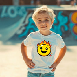 Süßes Feuer Smiley Y2K Toddler T-Shirt