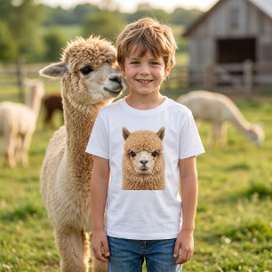 Süßes flauschiges Alpakatier T-Shirt