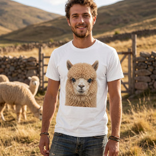 Süßes flauschiges Alpakatier T-Shirt