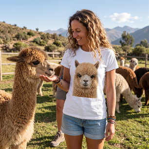 Süßes flauschiges Alpakatier T-Shirt