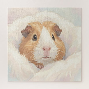 Süßes flauschiges Meerschweinchen-Porträt