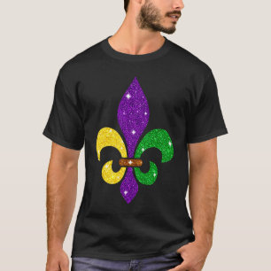 Süßes Fleur De Lys Symbol Mardi Gras Frauen Männer T-Shirt