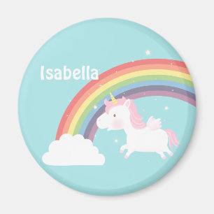 Süßes fliegendes Einhorn Regenbogen für Mädchen Magnet