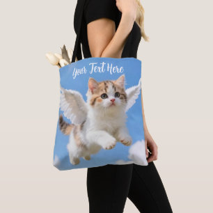 Süßes fliegendes Kätzchen Dreifarbiges Tigerchen B Tasche