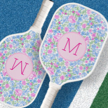 Süßes florales personalisiertes Monogramm Rosa und