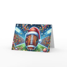 Süßes Football mit Rengeweih Weihnachten