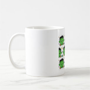 Süßes Frankenstein-Monster-Gesicht Halloween-Muste Kaffeetasse