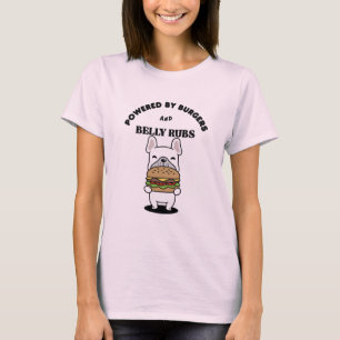 Süßes Französische Bulldogge Burger Liebhaber Desi T-Shirt