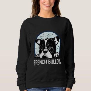 Süßes Französische Bulldogge-Gesicht für Jungen Mä Sweatshirt
