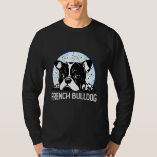 Süßes Französische Bulldogge-Gesicht für Jungen Mä T-Shirt
