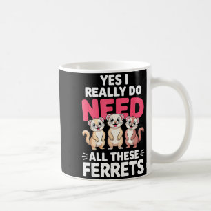 Süßes Frettchen-Design für Männer Frauen Kinder Ti Kaffeetasse