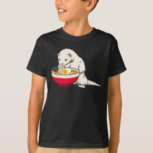 Süßes Frettchen und Ramen T-Shirt