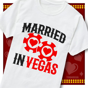 Süßes Frisch Vermähltes Vegas Casino Chips Liebesp T-Shirt