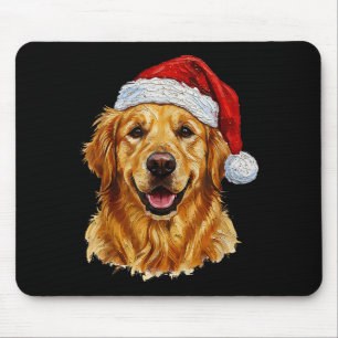 Süßes Frohe Weihnachten Golden Retriever Hund Weih Mousepad