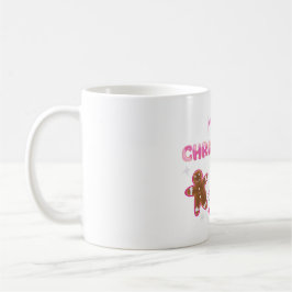 Süßes Frohe Weihnachten Lebkuchen und Candy Design Kaffeetasse