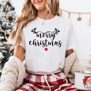 Süßes Frohe Weihnachten Rentier T-Shirt