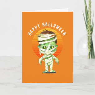 Süßes Frohes Halloween Karte