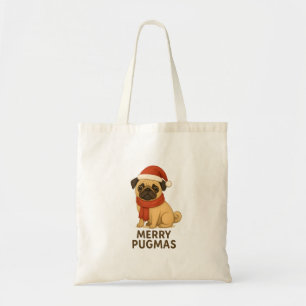 Süßes Fröhliches Pugmas Festliches Weihnachten Pug Tragetasche