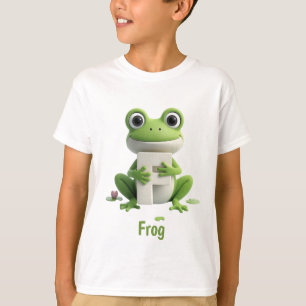 Süßes Frosch-Kinder-T-Shirt   F ist für Frosch Alp T-Shirt