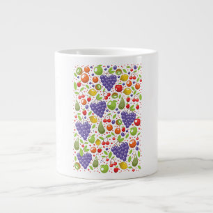 Süßes Früchte-Muster Jumbo-Tasse