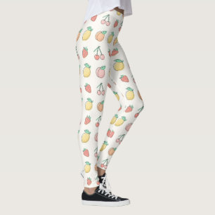 Süßes Fruchtmuster Spielend leichte Sommerästhetik Leggings