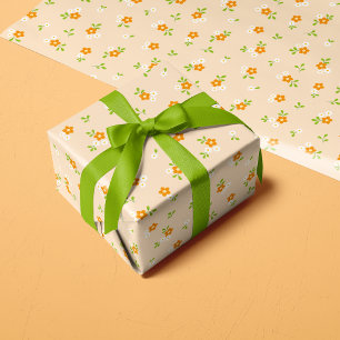 Süßes Frühlingsblumen-Daisy-Sträuße-Muster Geschenkpapier