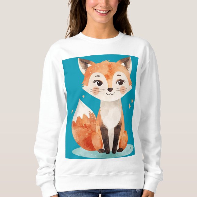Süßes Fuchs-T-Shirt Sweatshirt (Vorderseite)