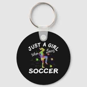 Süßes Fußball-Shirt für Mädchen, nur ein Mädchen, Schlüsselanhänger