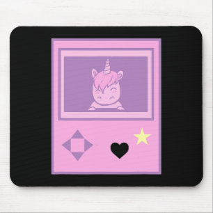 Süßes Gamer-Einhorn Pastell Anime-Mädchen Manga-St Mousepad