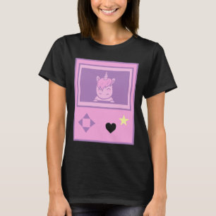 Süßes Gamer-Einhorn Pastell Anime-Mädchen Manga-St T-Shirt