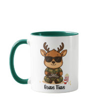 Süßes Gamer Reh “Game Time” Akzent-Tasse