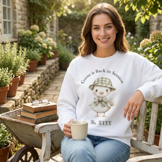 Süßes Gänse-Lehrer-Sweatshirt Sweatshirt (Von Creator hochgeladen)