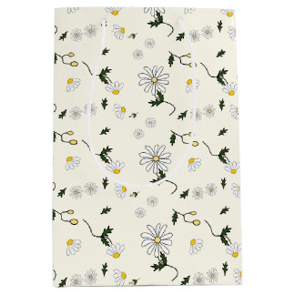 Süßes Gänseblümchen-Muster Mittlere Geschenktüte