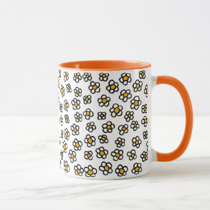 Süßes Gänseblümchen-Muster Tasse