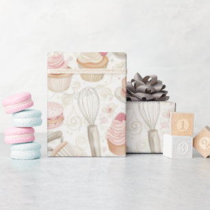 Süßes Gebäck nach Muster Geschenkpapier