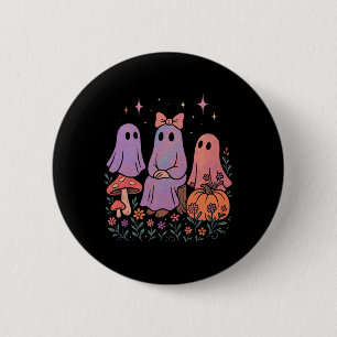 Süßes Geist-Freunde-Shirt Pastell Gruselig Hallowe Button