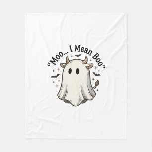 Süßes Geist-Kuh Halloween-Muh-ich-meine-Buh-Shirt Fleecedecke
