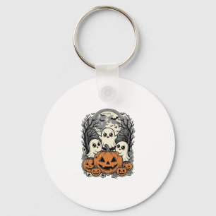 Süßes Geist-Kürbis-Shirt Vintage-Gravur Hallowe Schlüsselanhänger