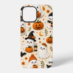 Süßes Geist- und Kürbis-Halloween-Muster iPhone 12 Hülle