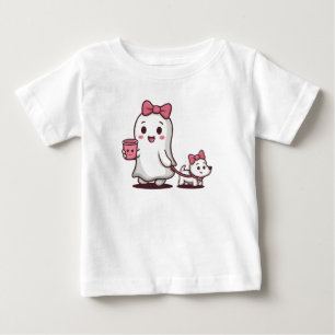 Süßes Geister-Mädchen-Outfit für Kinder Halloween Baby T-shirt