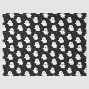 Süßes Geister-Muster – Nahtloses Halloween-Design Seidenpapier